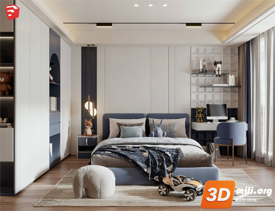 Children Room Scenes Skp FIles 